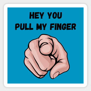 Hey You Pull My Finger - Fart Joke Magnet